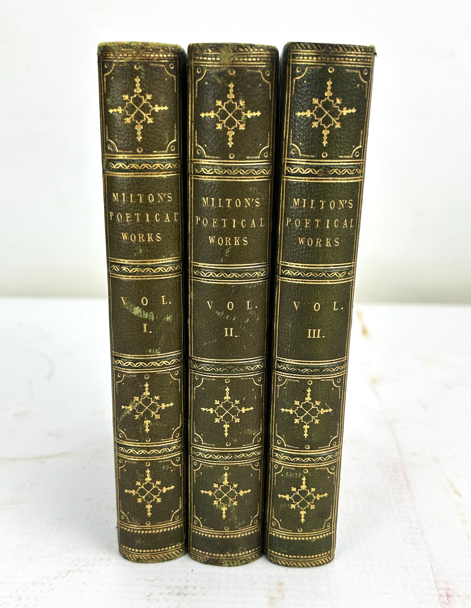 Aldine Edition of The British Poets 3-Volume Set John Milton 1845 (1 of 8)