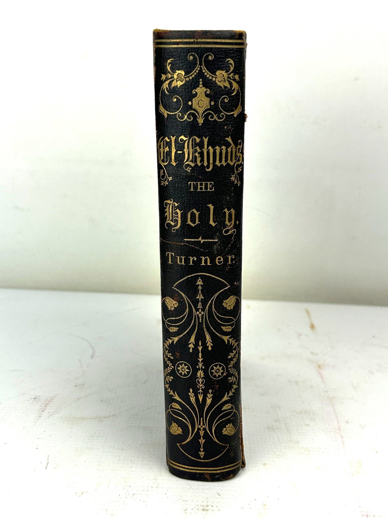 "El-Khuds, The Holy, Glimpses in The Orient" By Mason Turner 1861 Philadelphia Leather Bound Book (1 of 2)