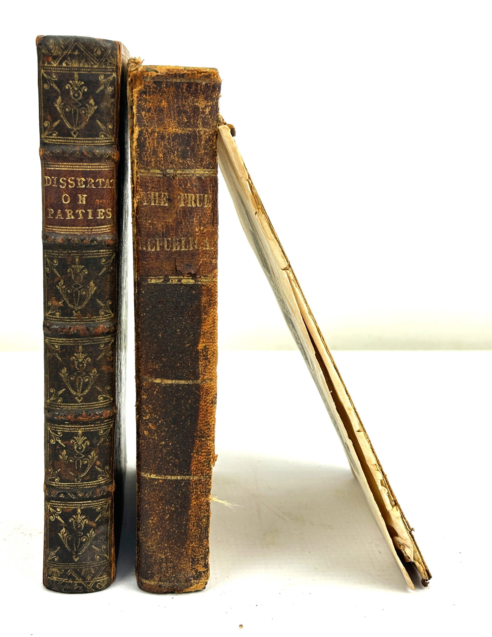 "Dissertation Upon Parties..." By Walpoole 1743 & "The True Republican" By J. French 1841 Books (1 of 1)