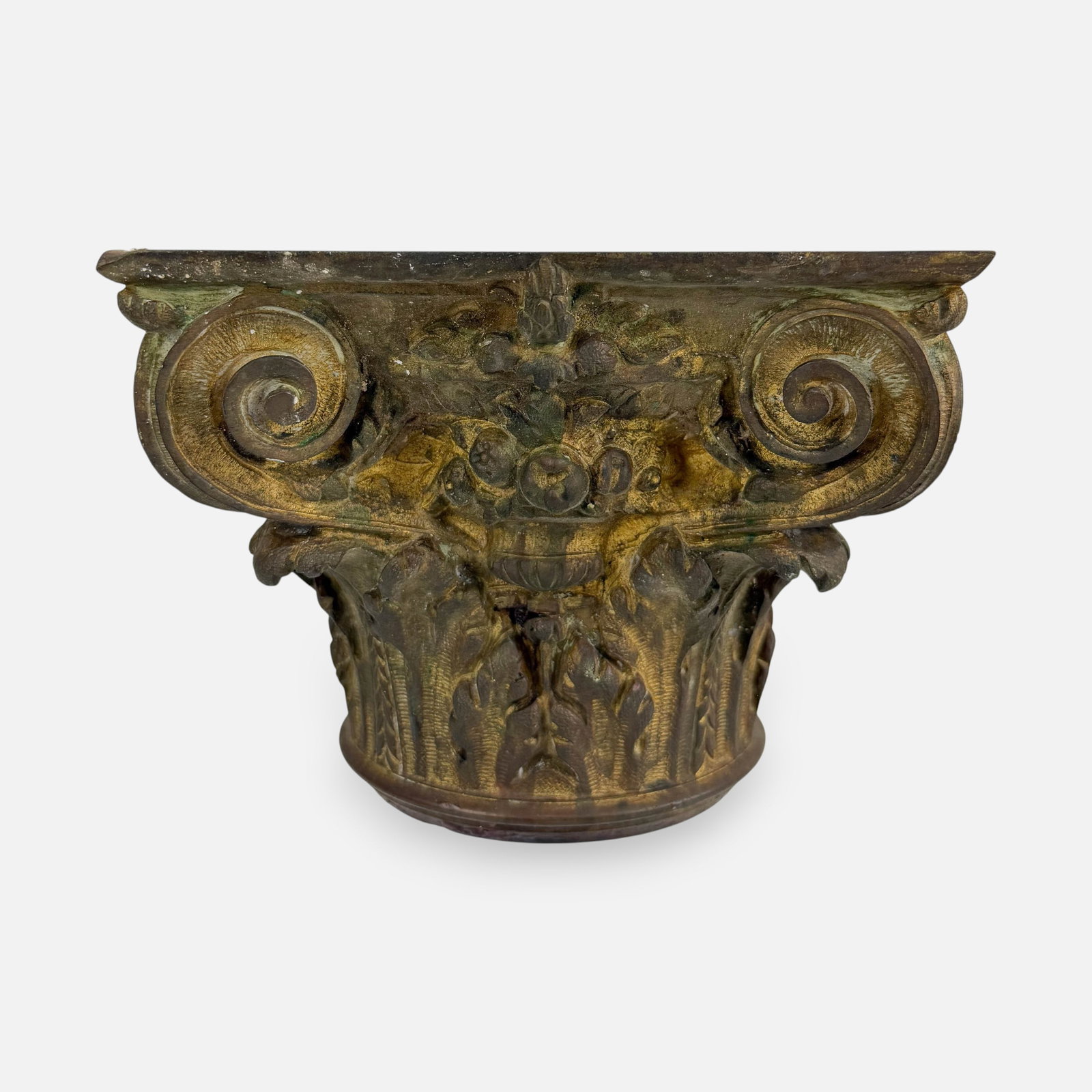Antique 19thC Gilt Bronze Corinthian Top Column Cap (1 of 13)