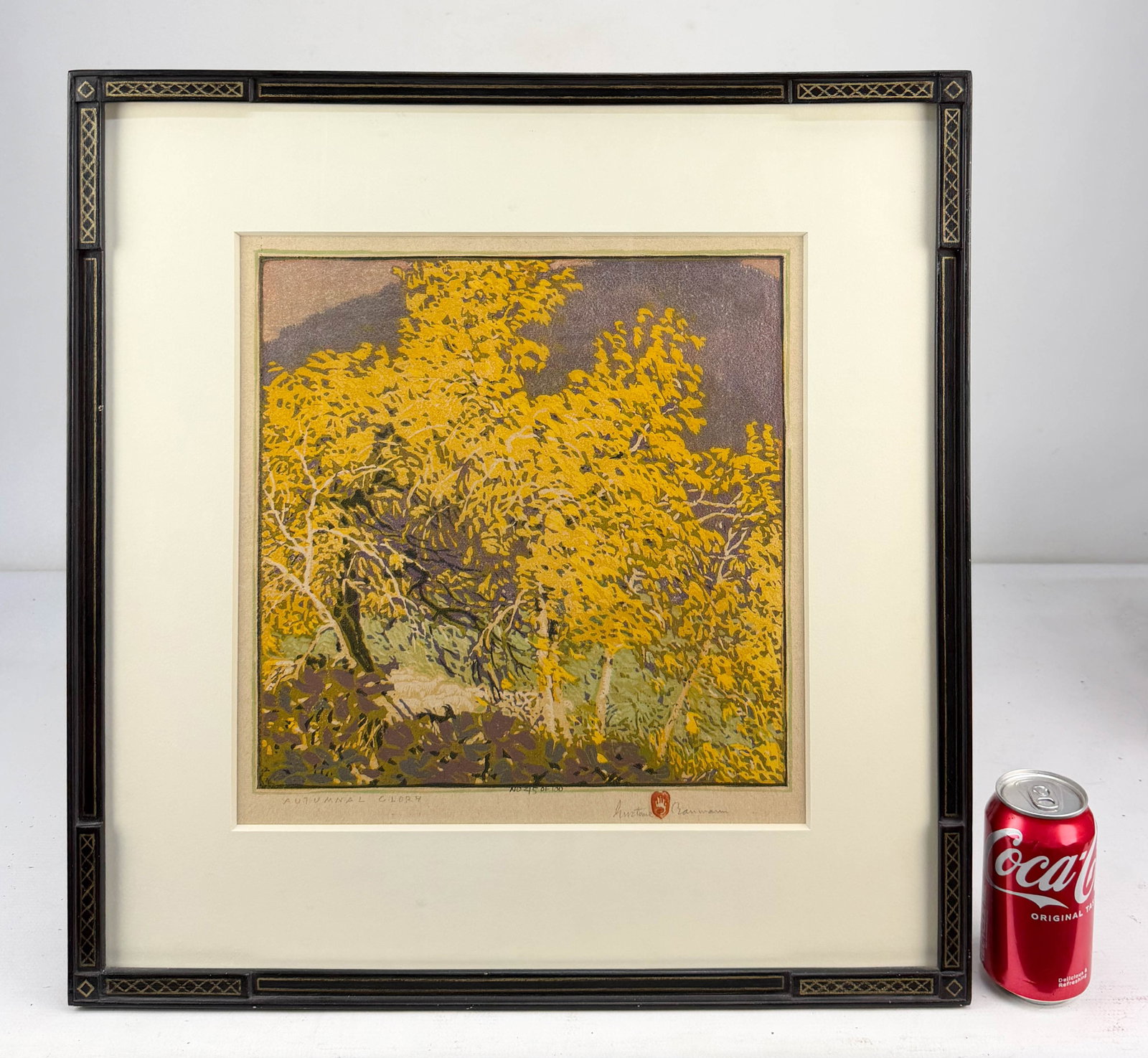 Gustave Baumann "Autumnal Glory" Woodblock Print #45/100 Arts & Crafts Framed - 3