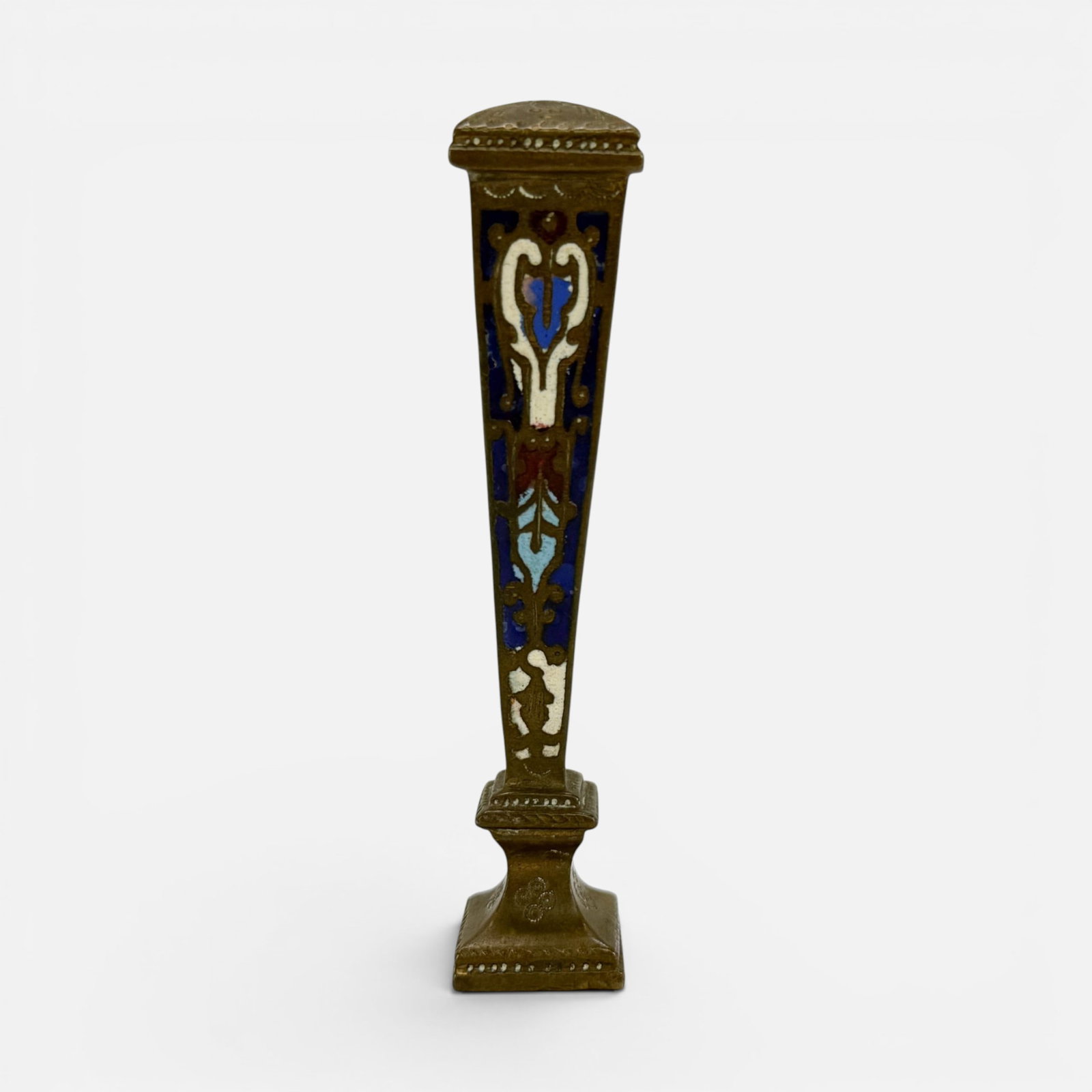 Antique 18th Engraved Enameled Bronze and Wax Letter Seal/Stamp: Ca. last half 18th to first quarter 19thC. For shipping, we highly recommend Donald Camden at UPS Store 4608. Alternatively, reach out to one of our preferred shippers listed at the link below or elec