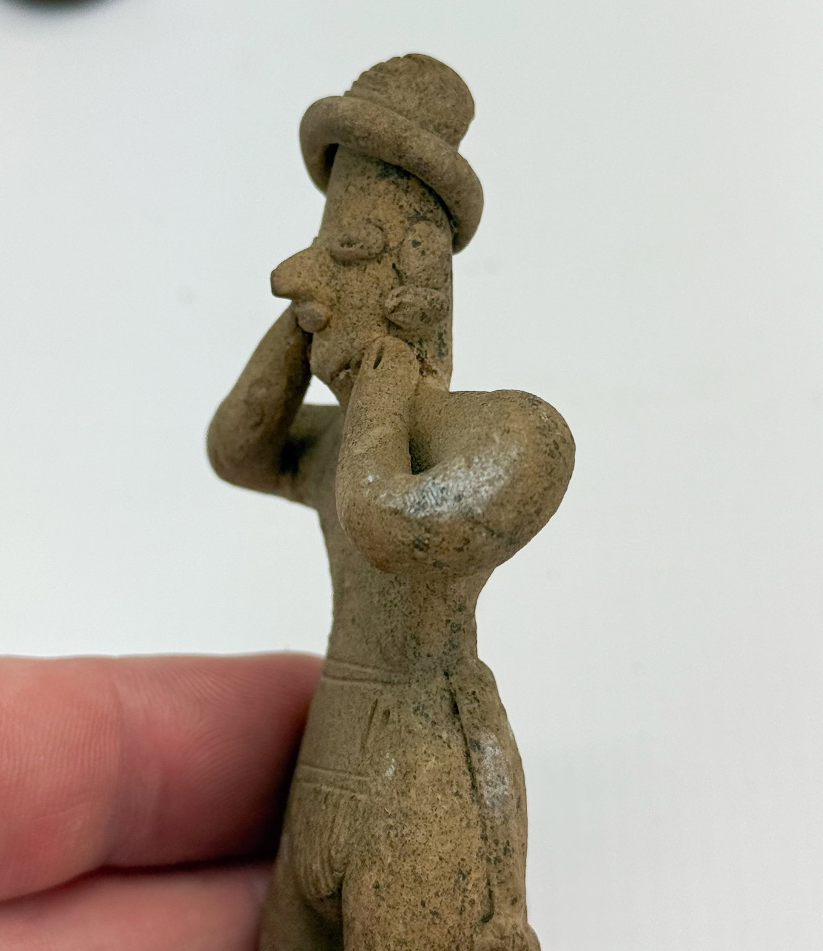Three Pre-Columbian Figural Pottery Figures - 7
