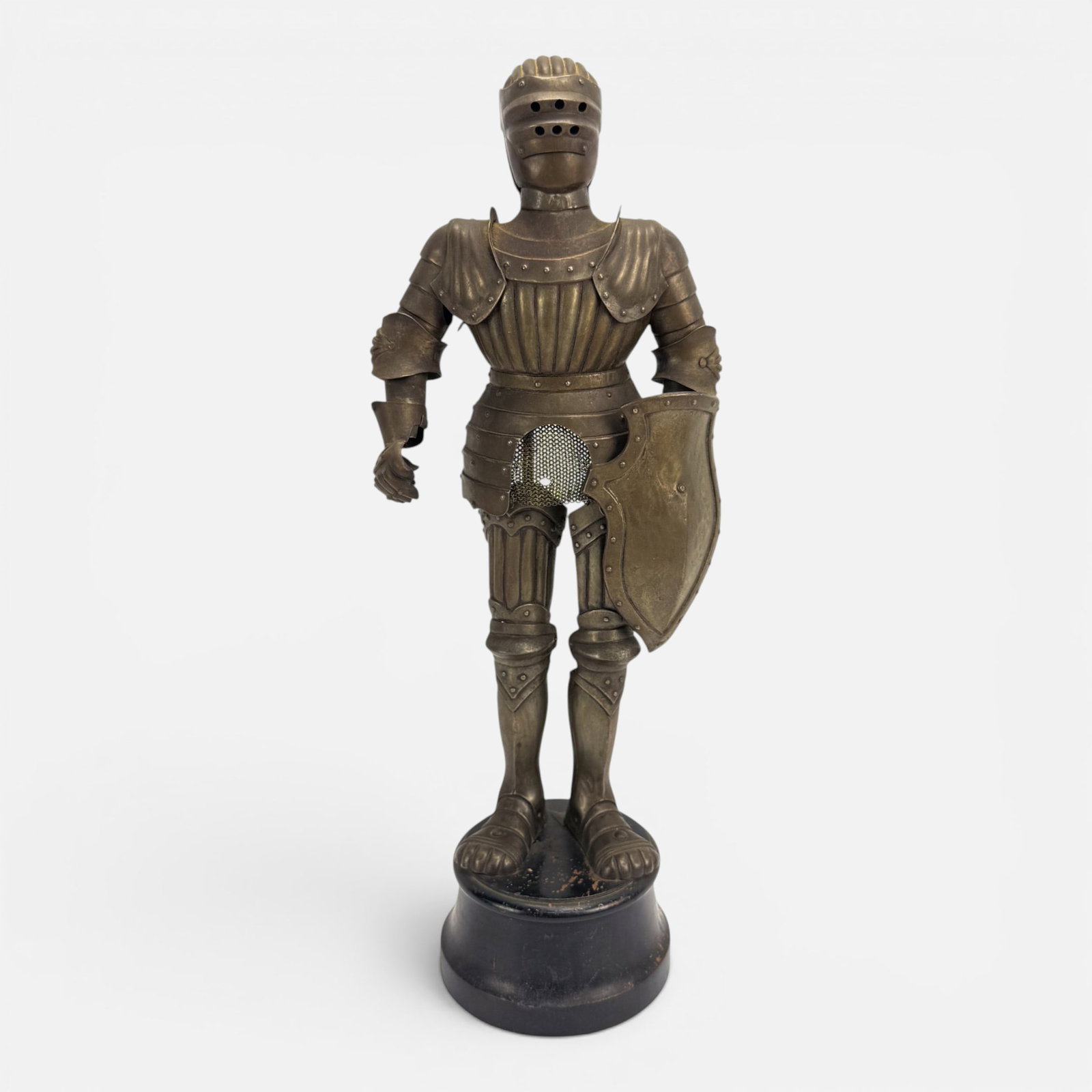 Antique Table-Top Standing Model of a Medieval Knight's Suit of Armor (1 of 15)