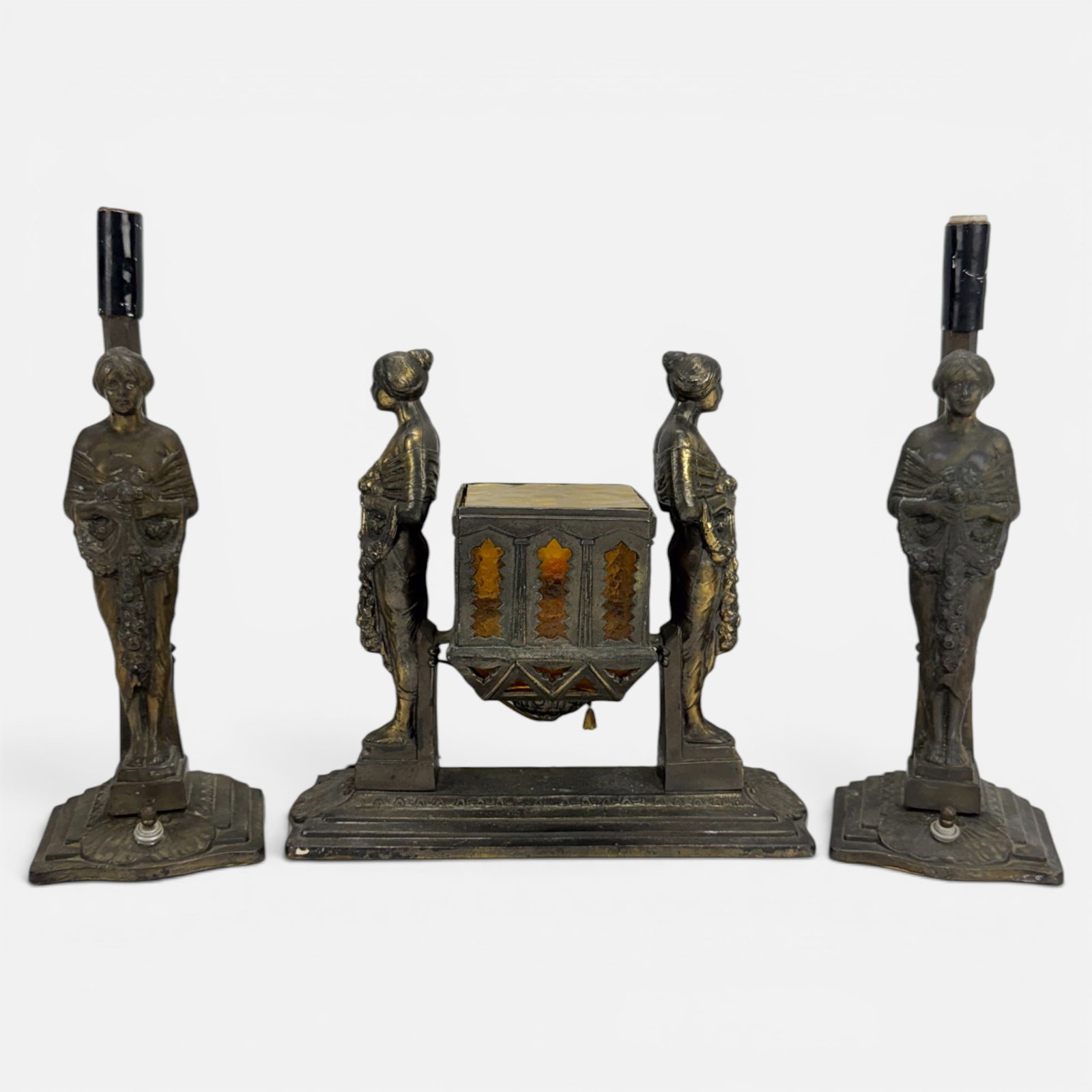 Art Deco Figural Garniture Set (1 of 11)