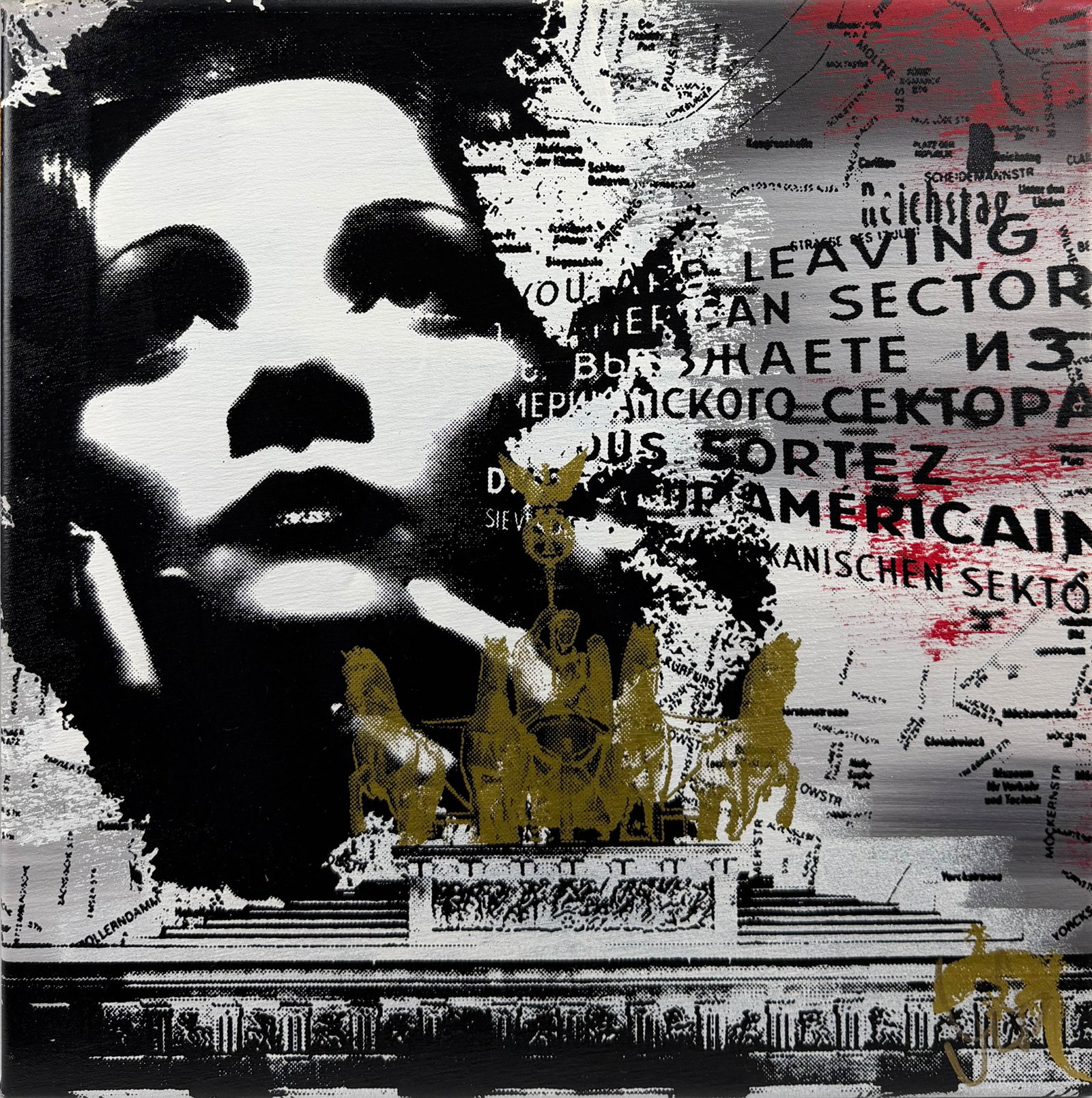 Devin Miles "Marlene" Print on Canvas: Devin Miles (German, b. 1961), print on canvas. Signed to verso. For shipping, we highly recommend Donald Camden at UPS Store 4608. Alternatively, reach out to one of our preferred shippers listed at