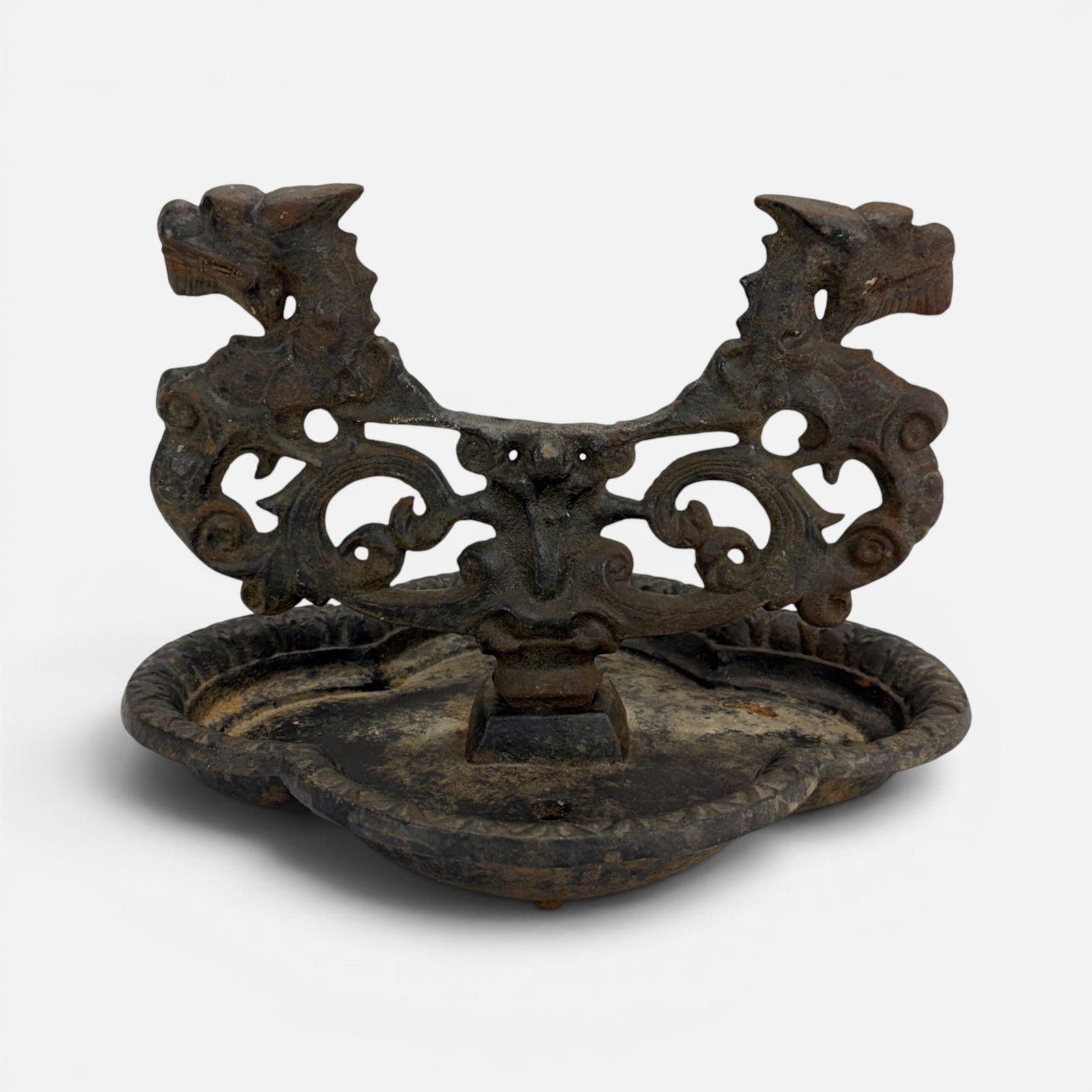 Antique American Cast Iron Figural Dragon Boot Scraper (1 of 9)