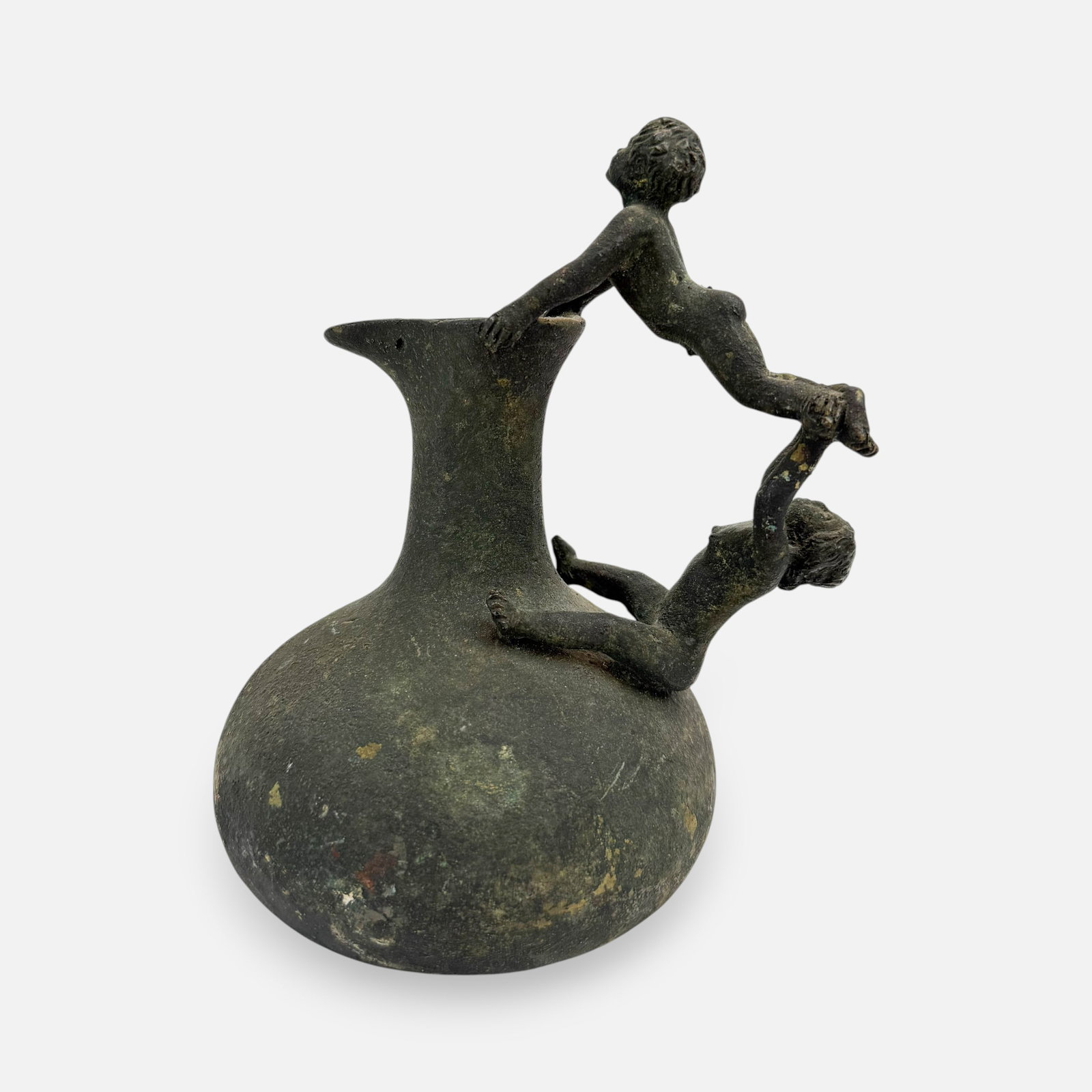 Antique Italian Grand Tour Bronze Ewer Young Gymnasts Handle: Good age-appropriate condition as shown. For shipping, we highly recommend Donald Camden at UPS Store 4608. Alternatively, reach out to one of our preferred shippers listed at the link below or elect 