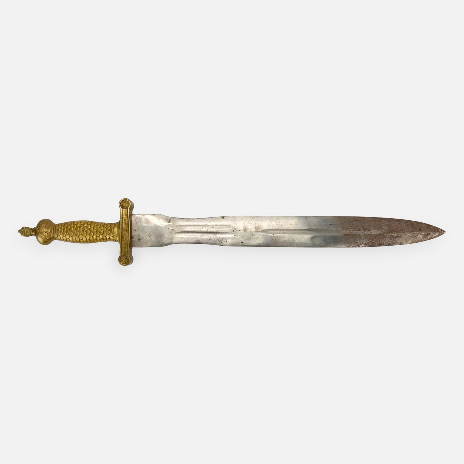 Civil War Ames Model 1832 Style Artillery Short Sword: Apparently unmarked. Blade measures approx. 19 1/4". See issue to tip of blade, minor bends to blade. For shipping, we highly recommend Donald Camden at UPS Store 4608. Alternatively, reach out to one