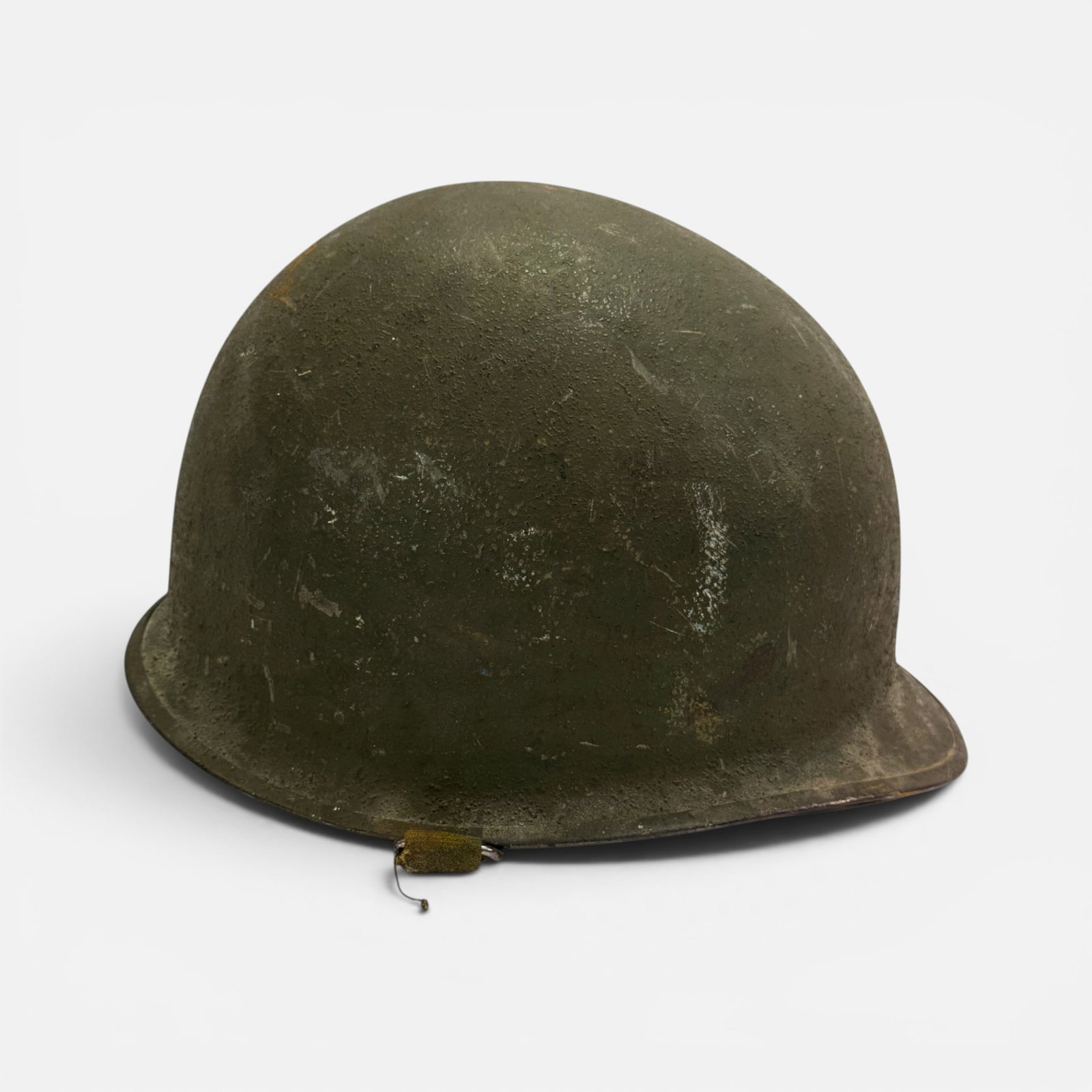 Original WWII US M1 Steel Army Helmet w/Carac Liner (1 of 9)