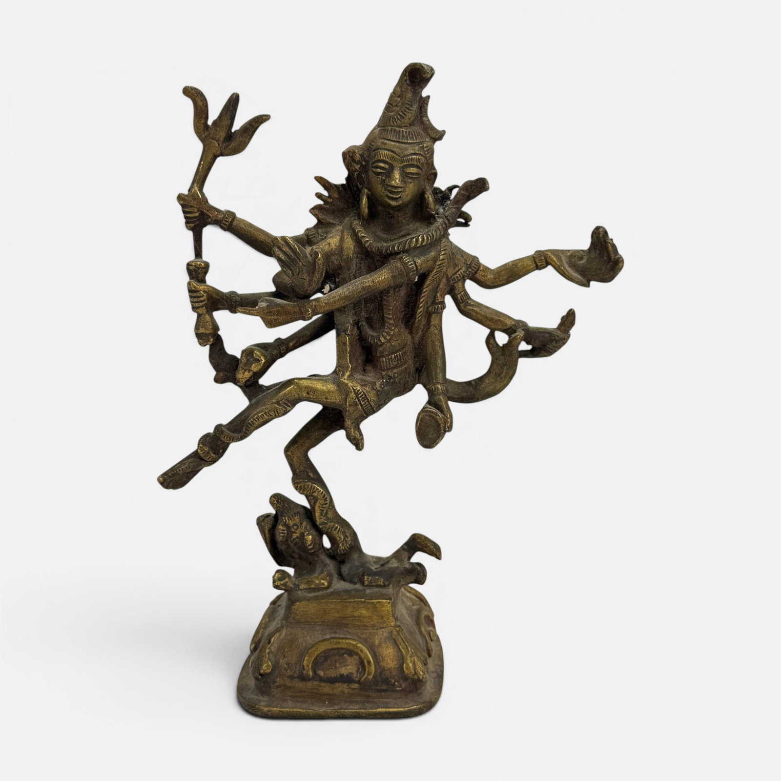 Indian Bronze Hindu Shiva Nataraja Dancing on Apasmara Statue (1 of 12)