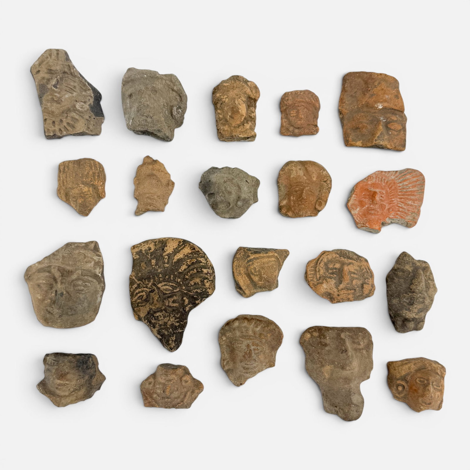 Twenty Pre-Columbian Pottery Fragments (1 of 7)