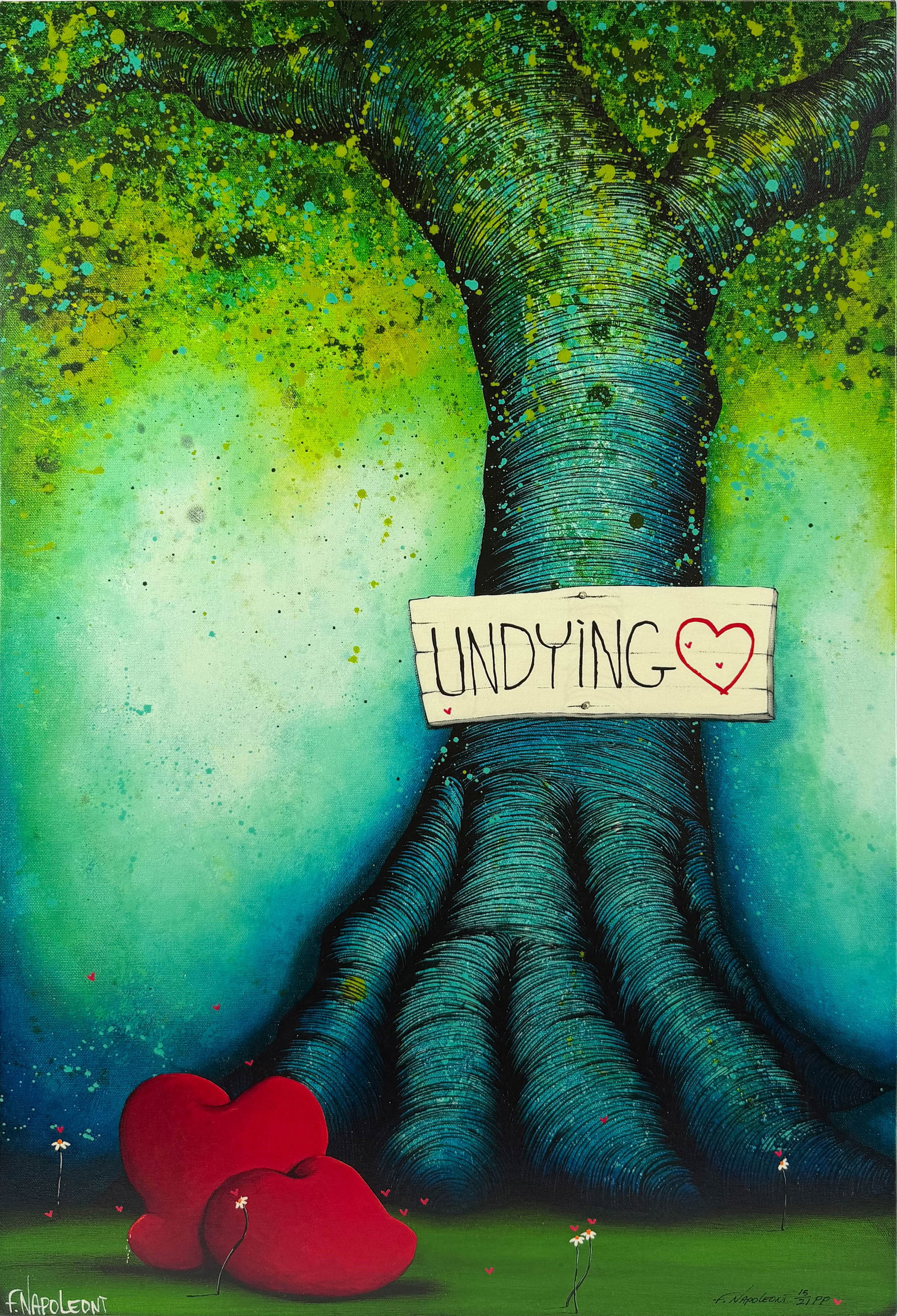 Fabio Napoleoni "Undying Love" Printers Proof Giclee on Canvas (1 of 7)