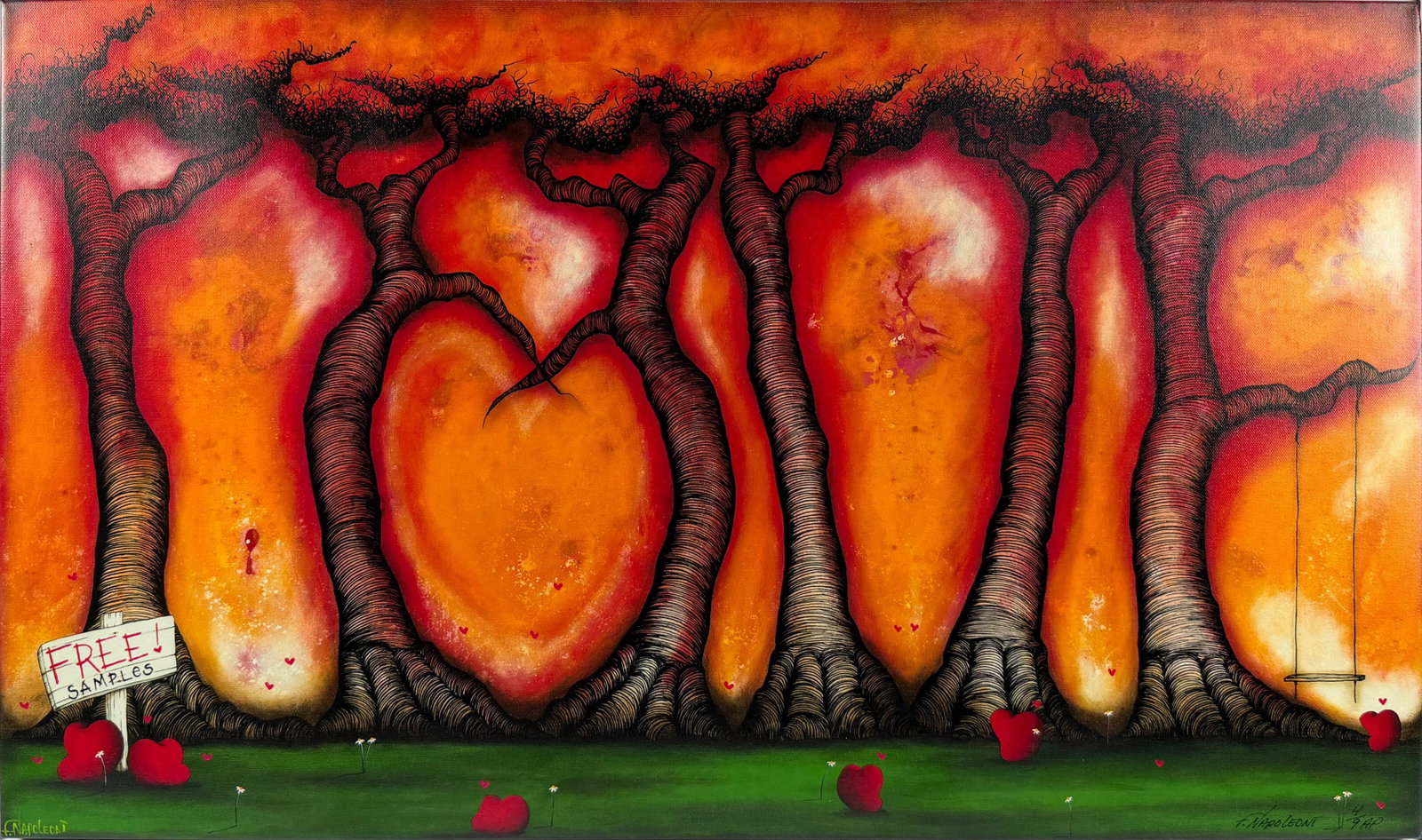 Fabio Napoleoni "Love" Artist Proof Giclee on Canvas (1 of 7)