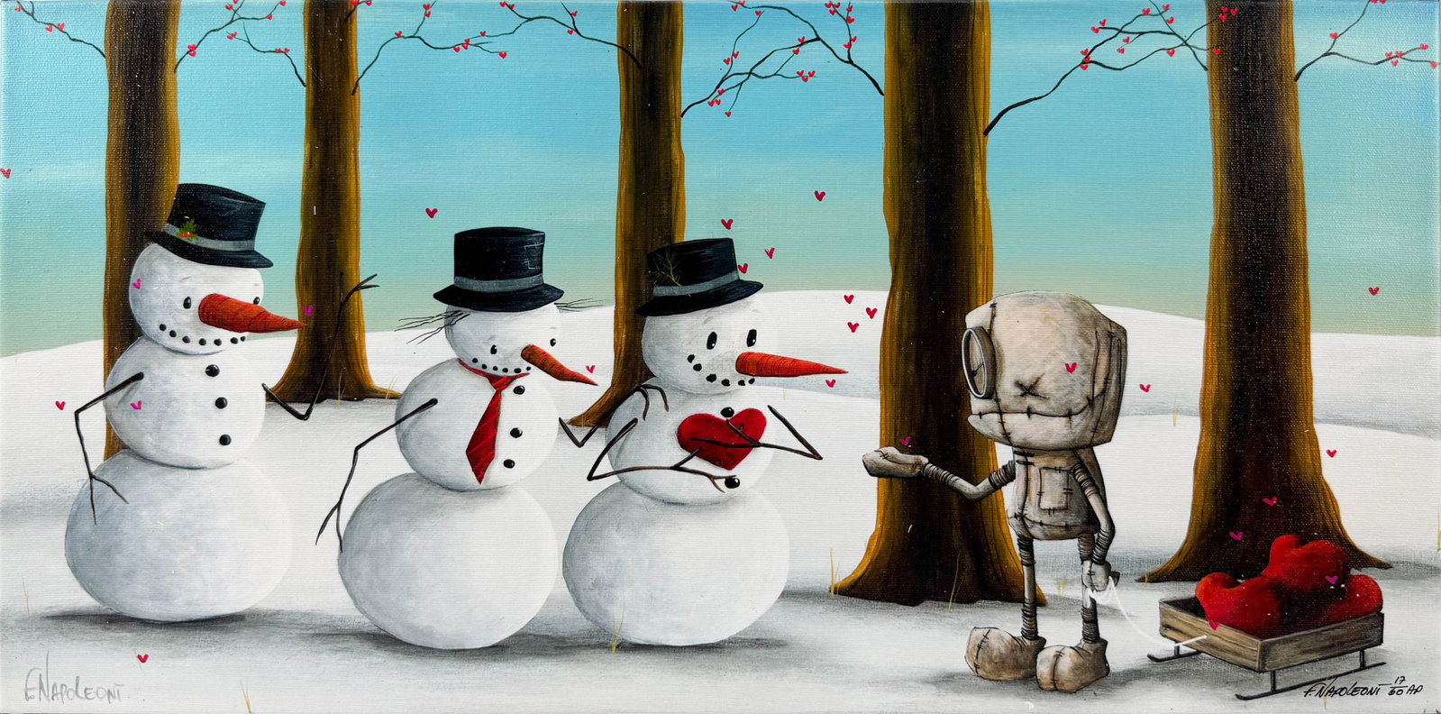 Fabio Napoleoni "A Little Something to Keep You Warm" Artist Proof Giclee on Canvas (1 of 7)