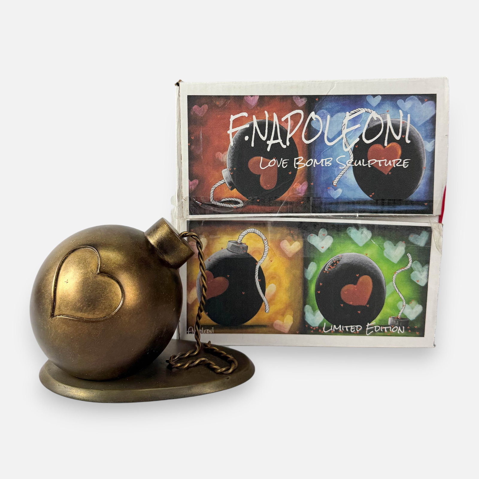 Fabio Napoleoni "Love Bomb" Sculpture w/Box (1 of 8)