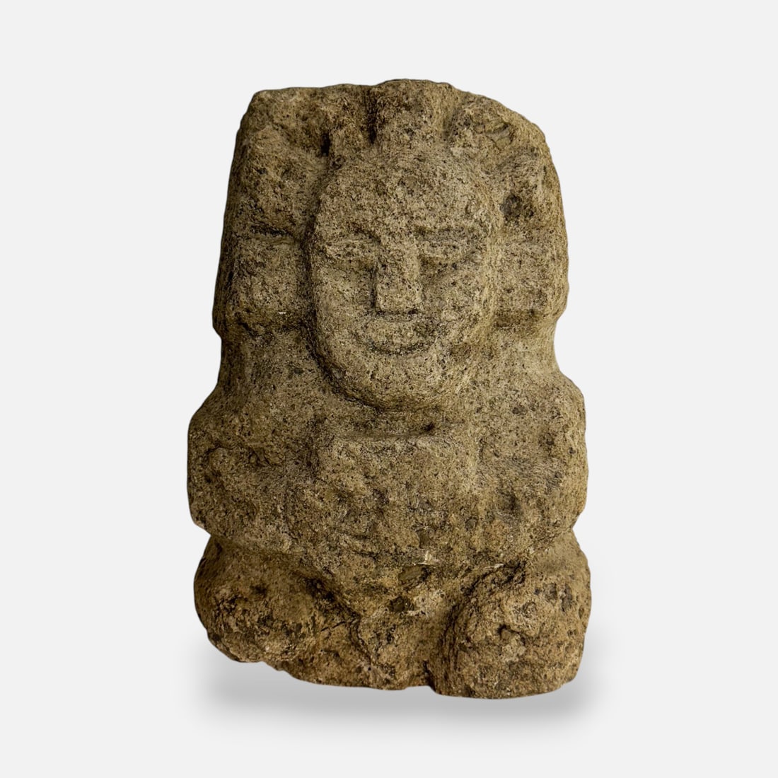 Aztec/Mayan Carved Stone Biomorphic Figural Sculpture (1 of 6)
