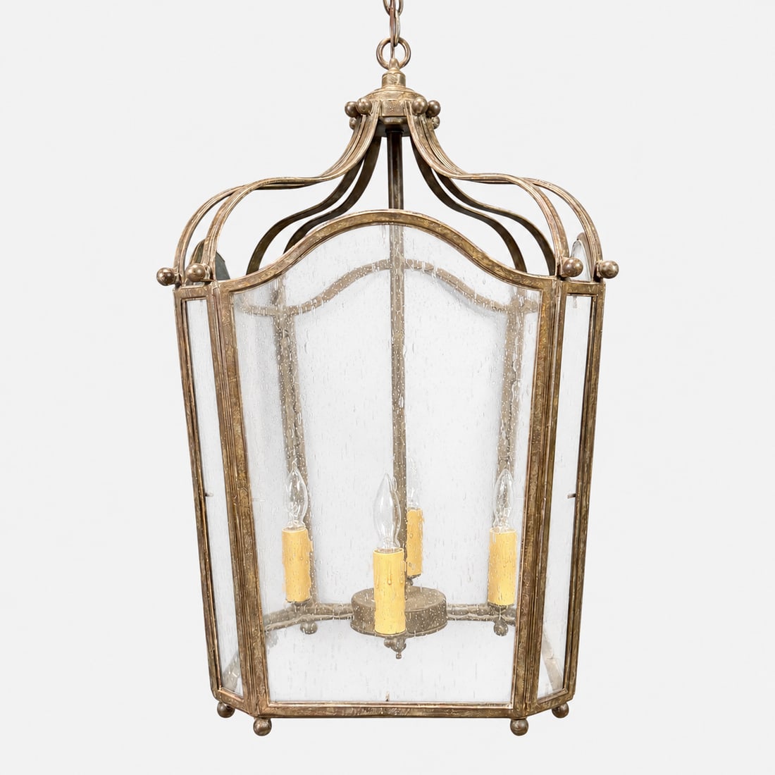 Fine Heavy Cast Bronze Outdoor Portico Hanging Chandelier Light Fixture (1 of 4)