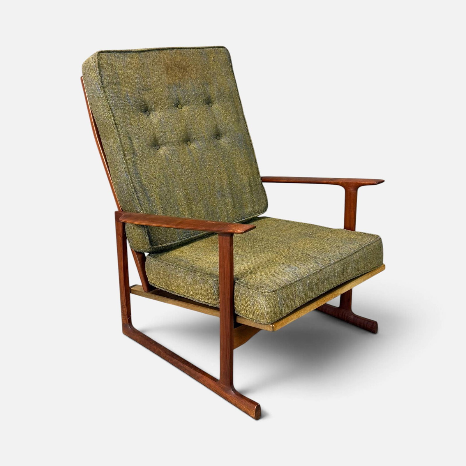 J.M. Birking & Co Ib Kofod-Larsen Style Danish Modern Teak Sled Chair #1 (1 of 11)