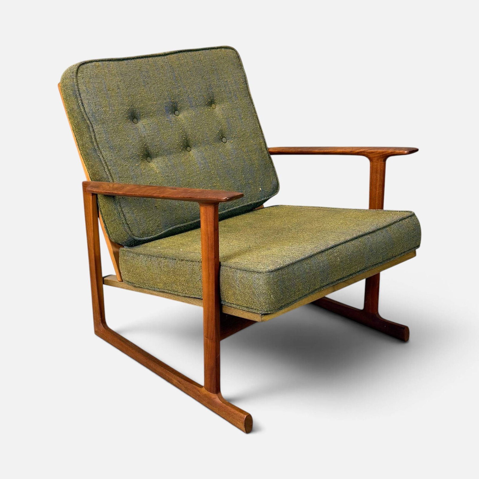 J.M. Birking & Co Ib Kofod-Larsen Style Danish Modern Teak Sled Chair #2 (1 of 13)