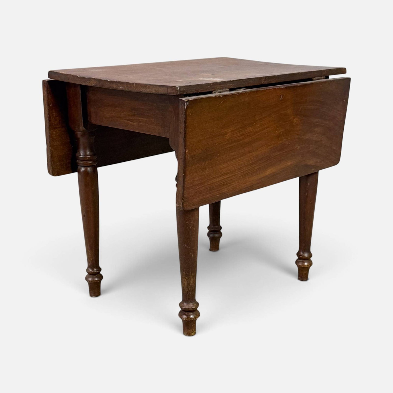 Antique Walnut Drop Leaf Table End Table (1 of 12)