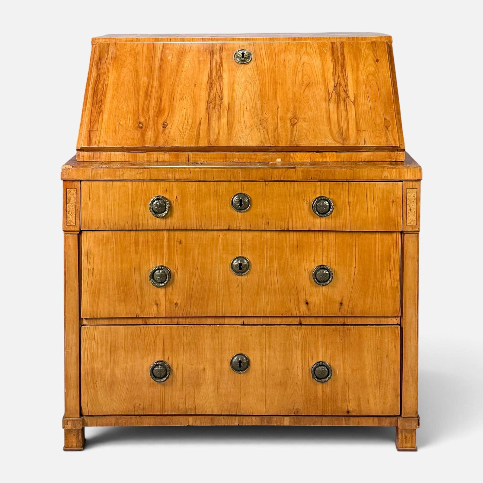 Antique Biedermeier Birch Wood Secretary Desk (1 of 11)