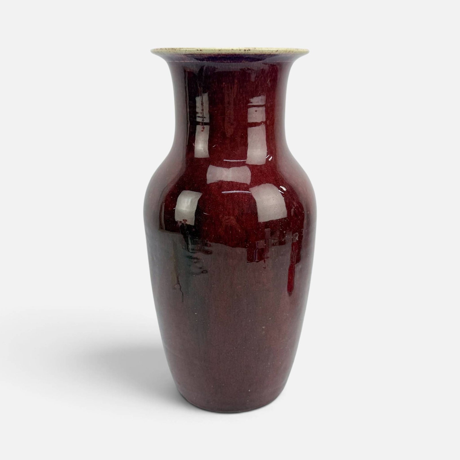 Antique 19thC Chinese Sang-de-Boeuf Glazed Porcelain Vase (1 of 8)