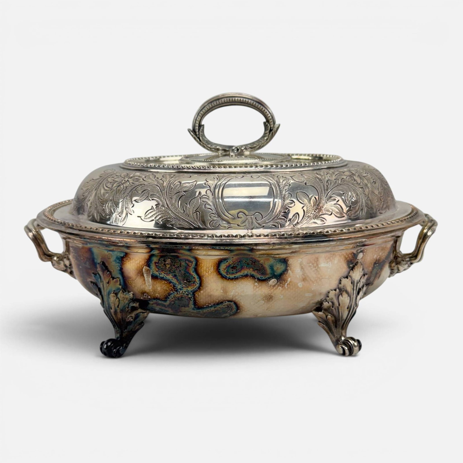 Antique Christofle Silver Plate Casserole Serving Dish Covered Food Warmer (1 of 15)