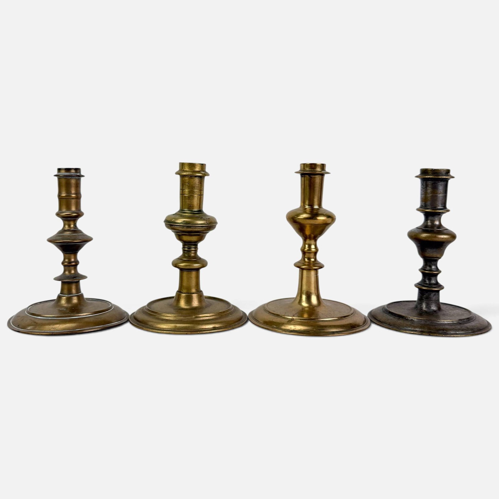 Four Antique 17th/18thC Brass Candlesticks (1 of 17)
