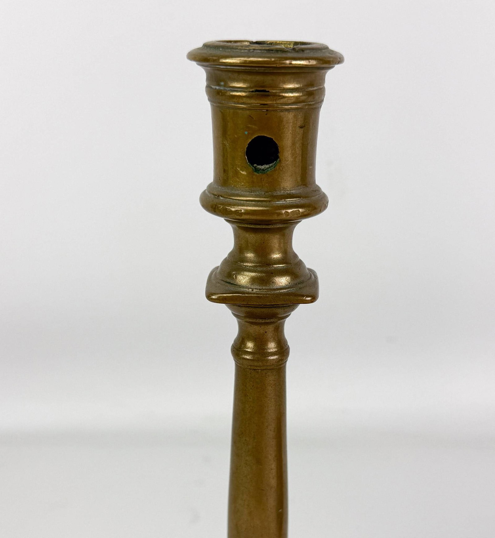 Two Antique 16th/17thC Brass Candlesticks - 5