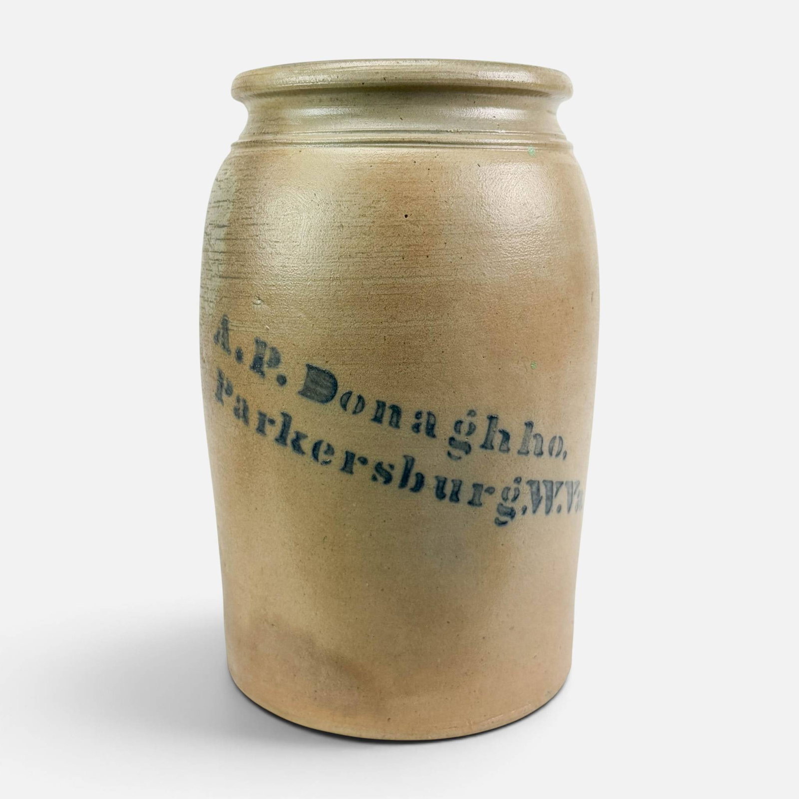 A.P. Donaghho Parkersburg, W.V. Stoneware Canning Jar (1 of 7)
