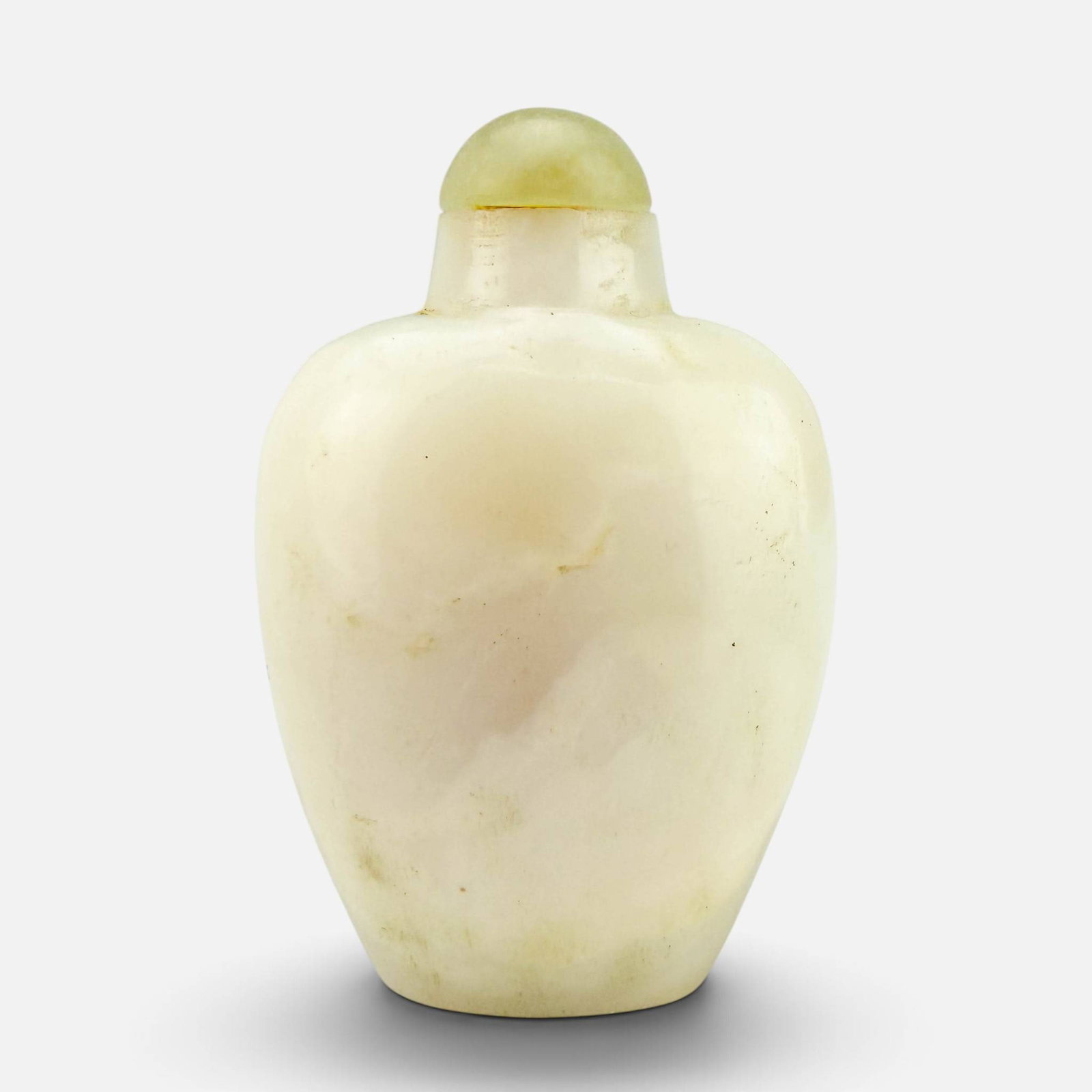 Antique Chinese Carved Pale White Jade Hardstone Snuff Bottle: Ca. 19thC/early 209thC. Very good condition with no major chips, cracks or repairs. For shipping, we highly recommend Donald Camden at UPS Store 4608. Alternatively, reach out to one of our preferred