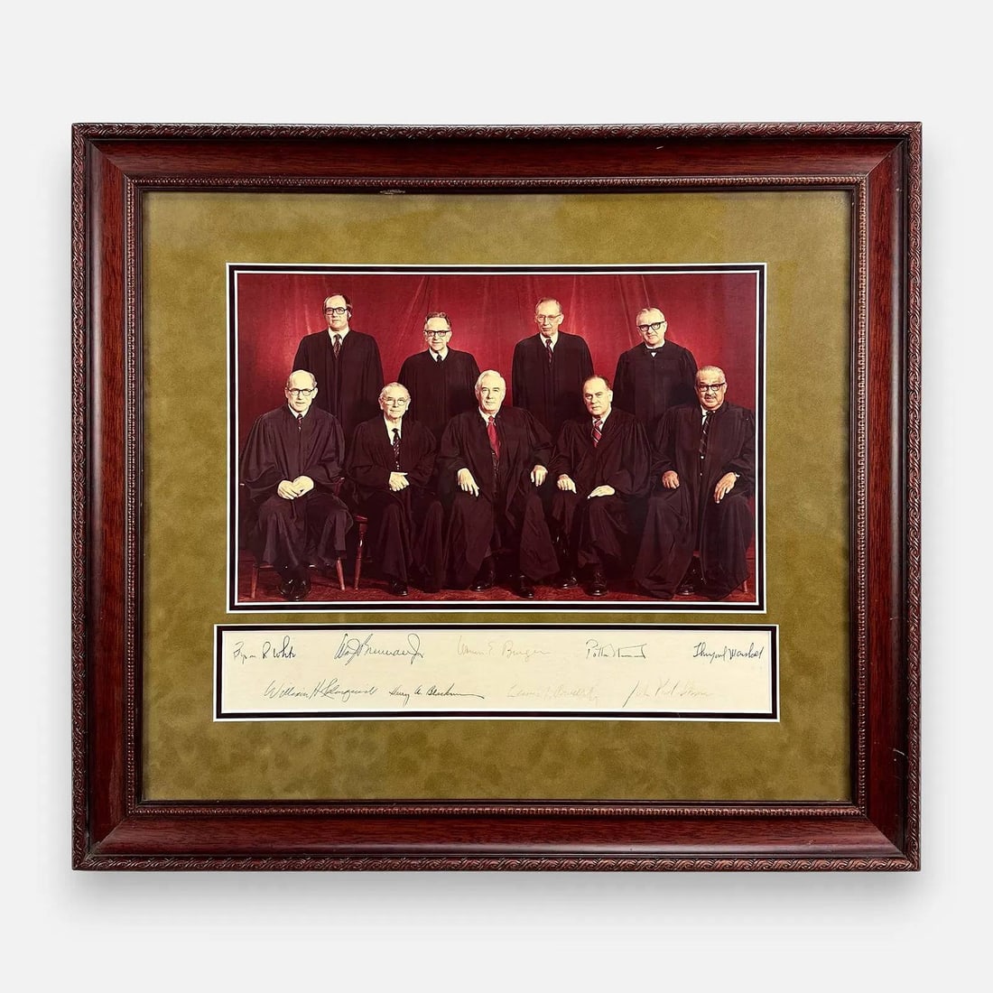 Warren E. Burger Supreme Court Signed Photograph Framed (1 of 8)