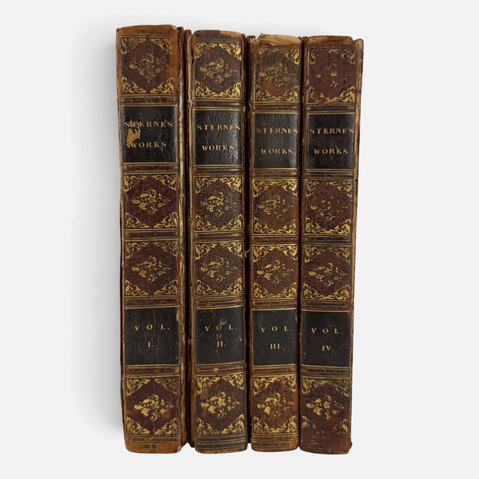 1819 The Works of Laurence Sterne Vol 1-4 Antique Book Set: Fair with scattered foxing, wear to covers with some detached. For shipping, we highly recommend Donald Camden at UPS Store 4608. Alternatively, reach out to one of our preferred shippers listed at