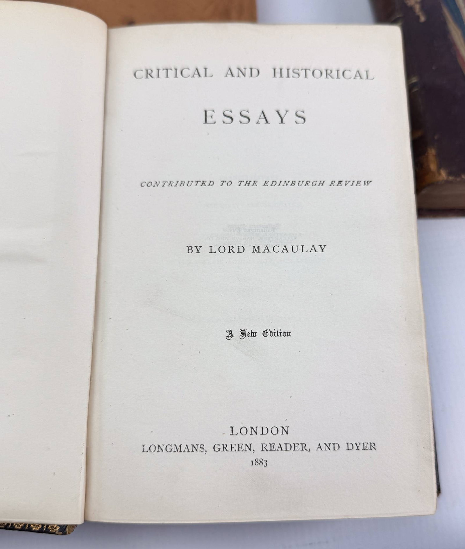 Five Antique Leather Bound Books - 8