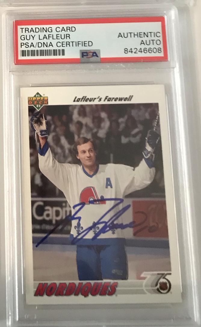 Guy LaFleur, Canadiens AU card (1 of 1)