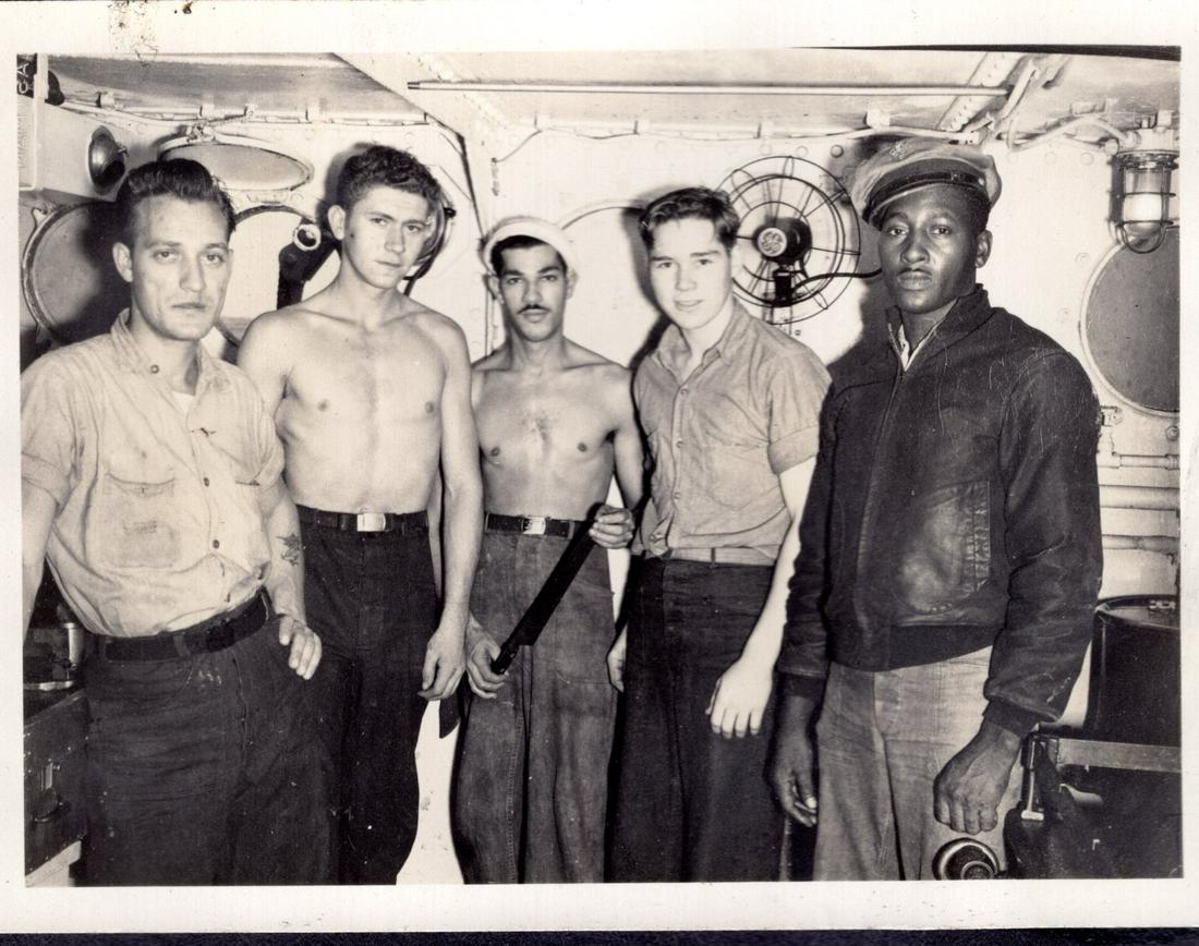 WW2 US Navy: World War 2 Naval photographs of gun firing, explosions and crew members.