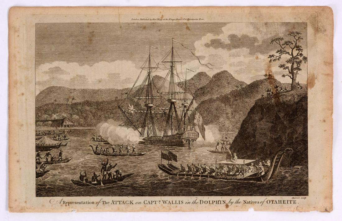 A Representation of the Attack on Capt. Wallis, 1790 (1 of 2)
