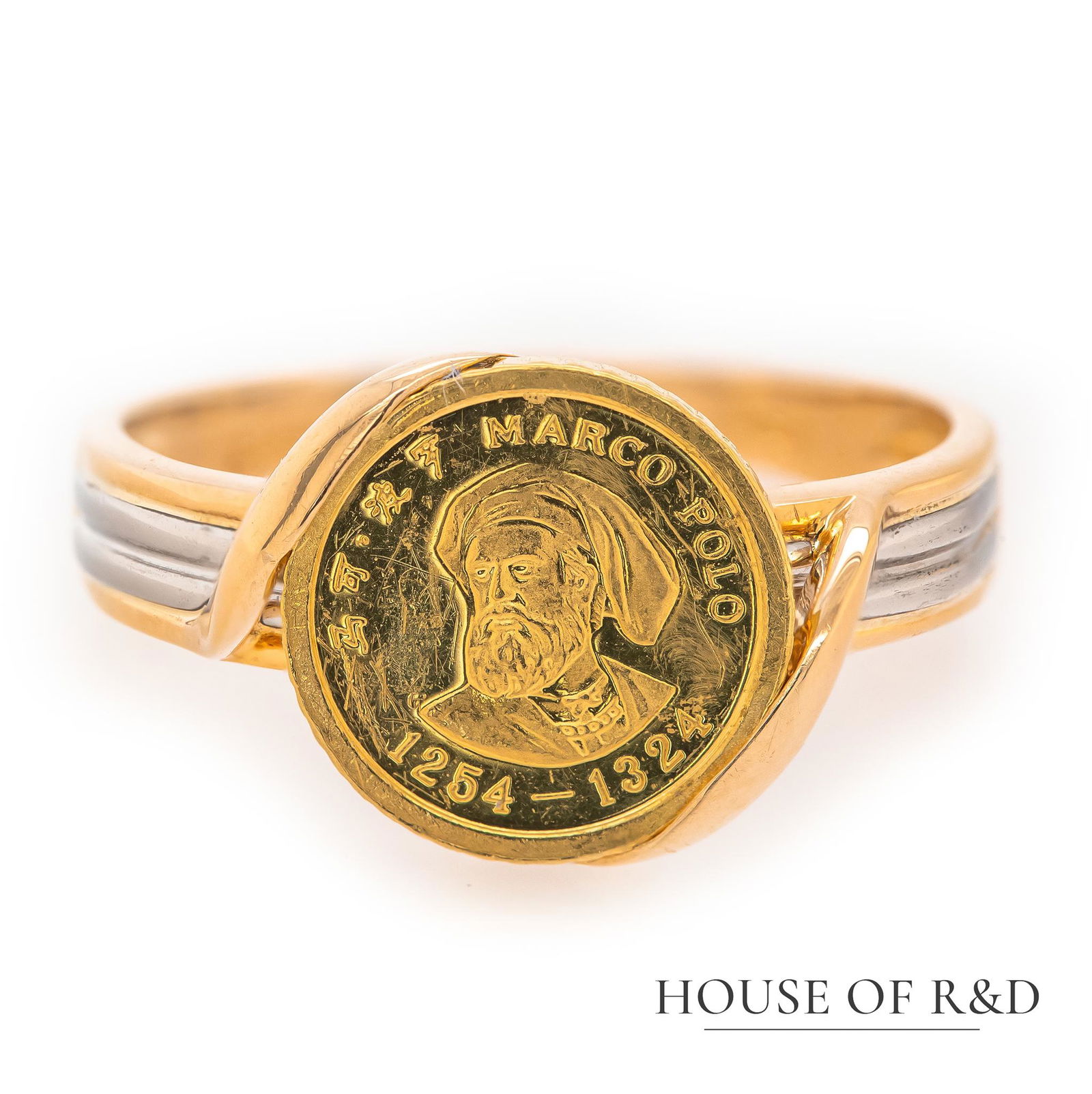 Platinum 900 & 18k Yellow Gold Signature Ring (1 of 5)