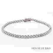 14k White Gold - 2.10tcw -  Diamonds Tennis Bracelet (1 of 6)