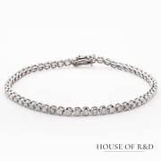 14k White Gold - 2.10tcw -  Diamonds Tennis Bracelet (1 of 6)