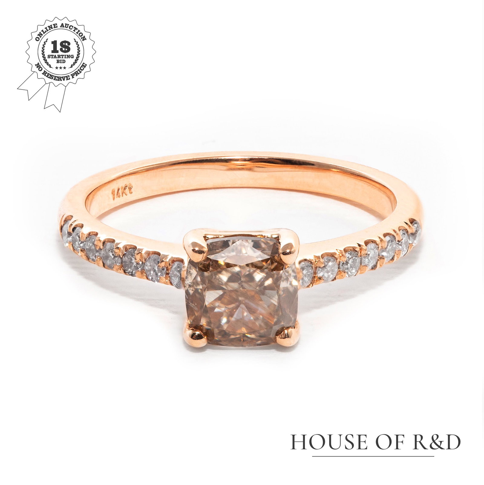 14k Rose Gold - 1.73tcw -  Diamonds Ring (1 of 6)