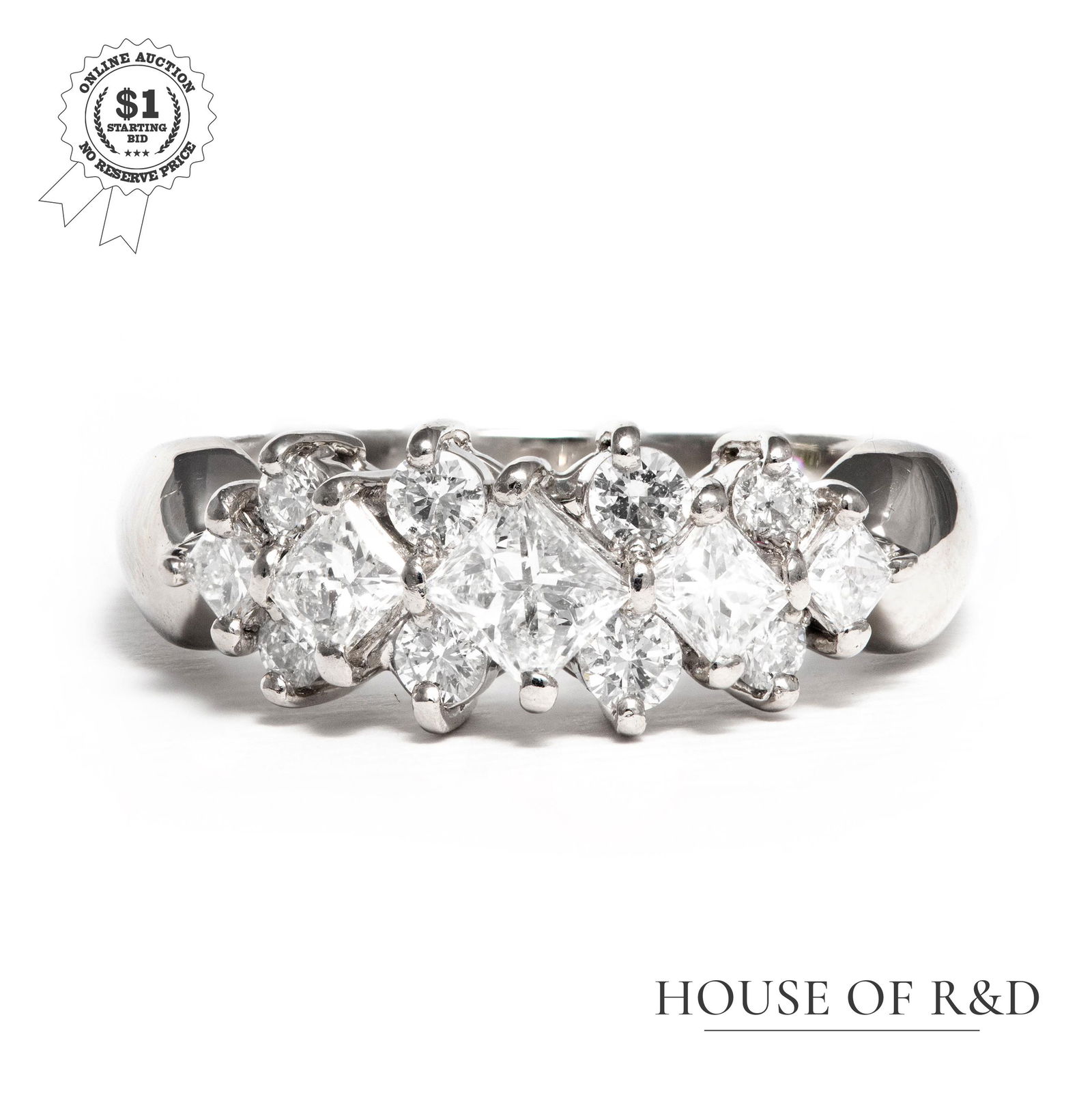 Platinum 900 - 0.90tcw - Diamond Ring (1 of 6)