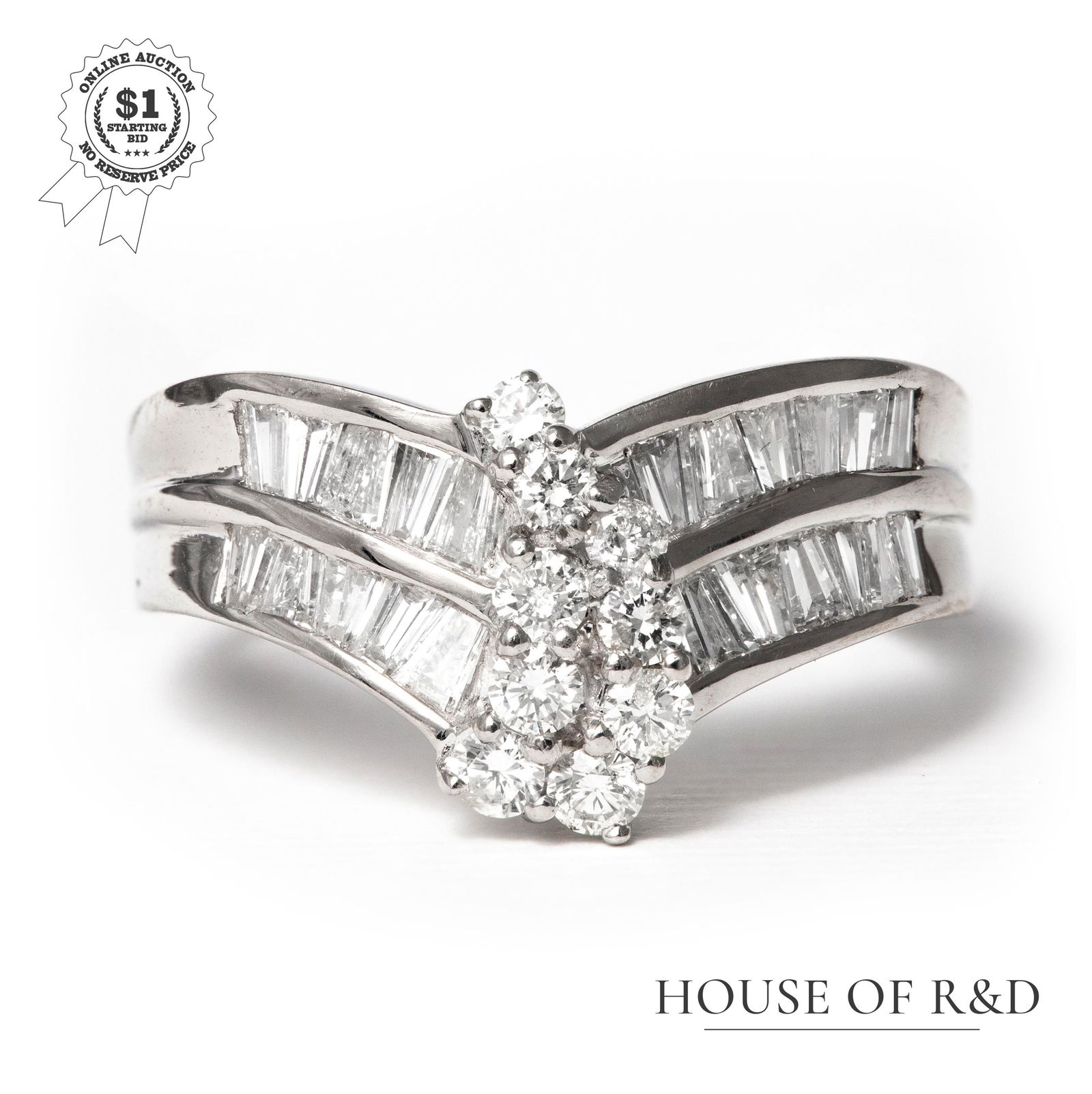 Platinum 900 - 1.09tcw - Diamond Ring (1 of 6)