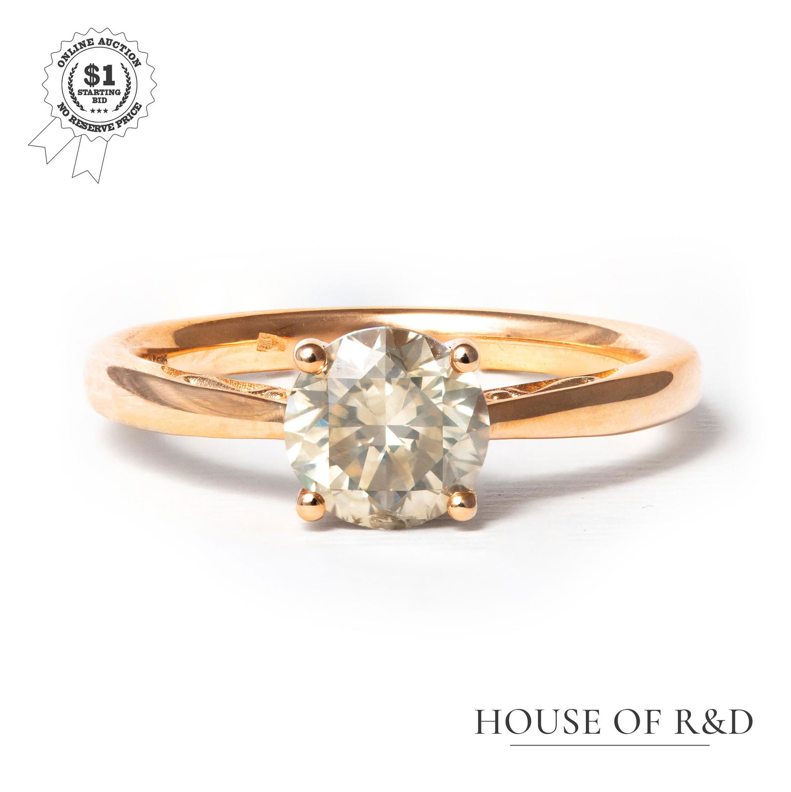 14k Rose Gold - 1.23tcw - Diamond Ring (1 of 6)