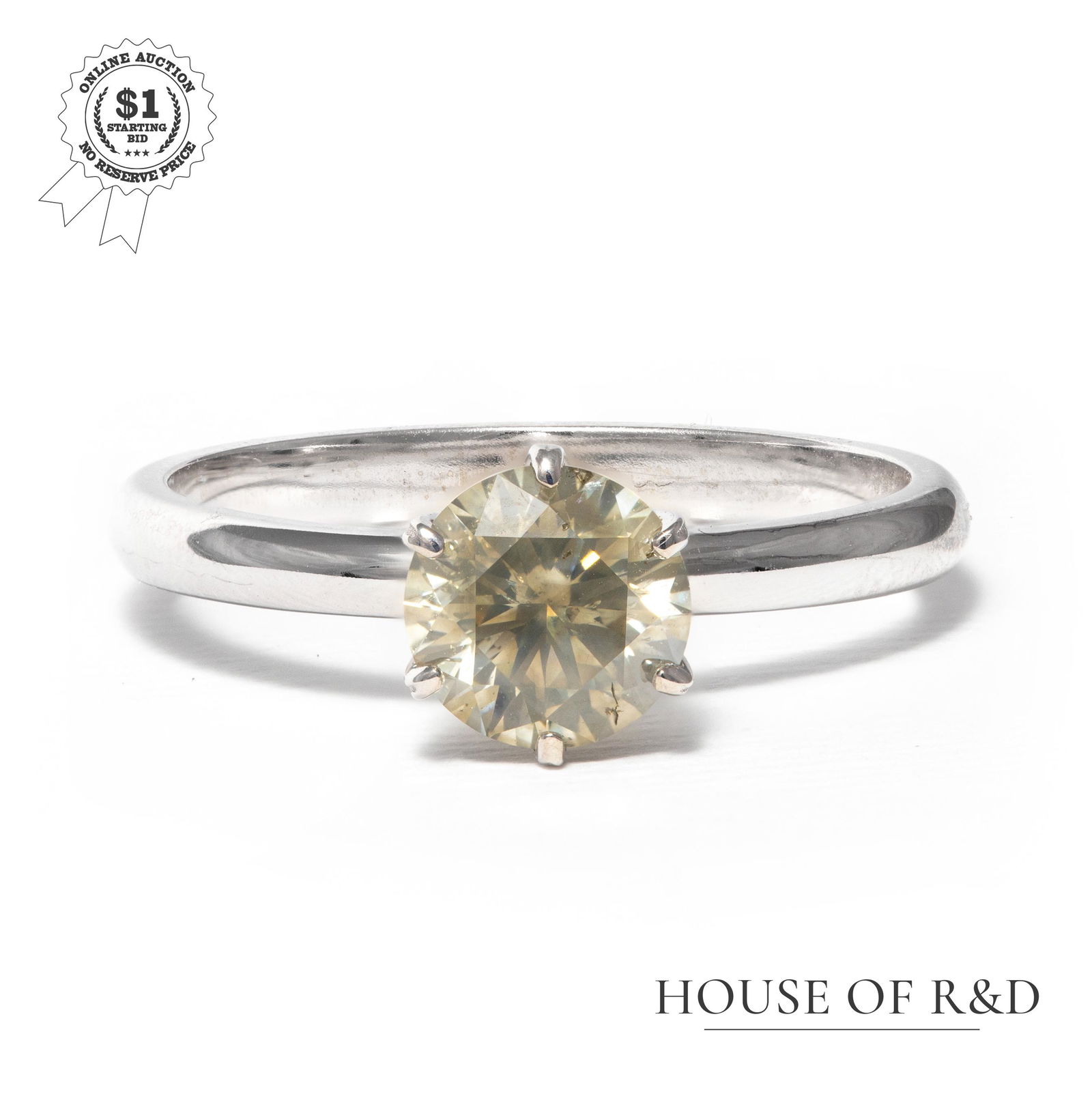 14k White Gold - 1.12tcw - Diamond Ring (1 of 6)