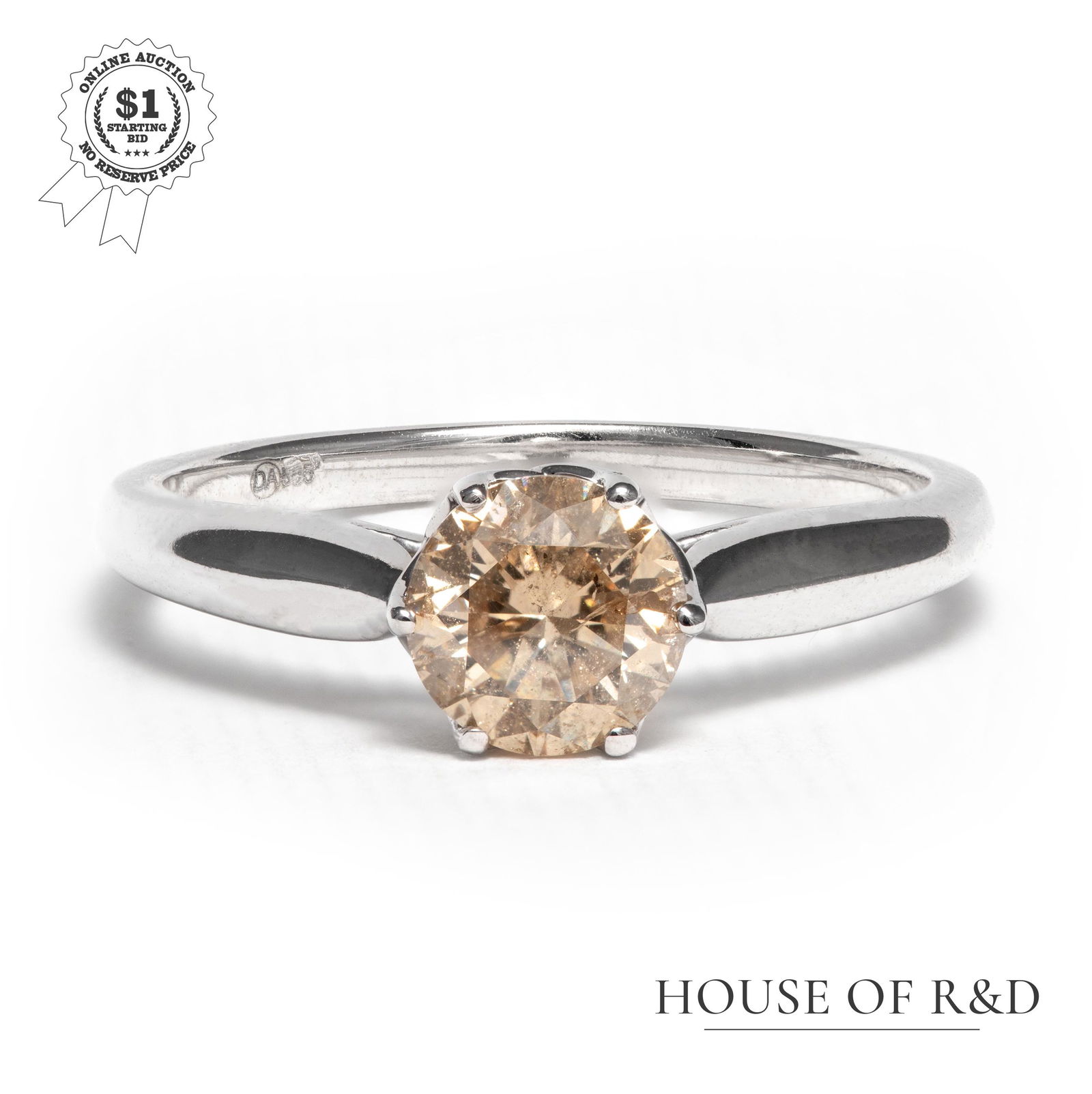 14k White Gold - 0.92tcw -  Diamond Ring (1 of 6)