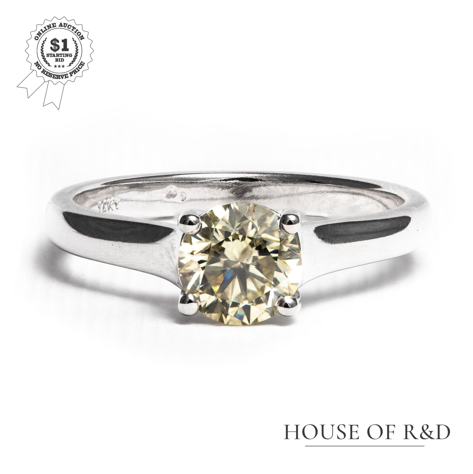 14k White Gold - 1.03tcw - Diamond Ring (1 of 6)