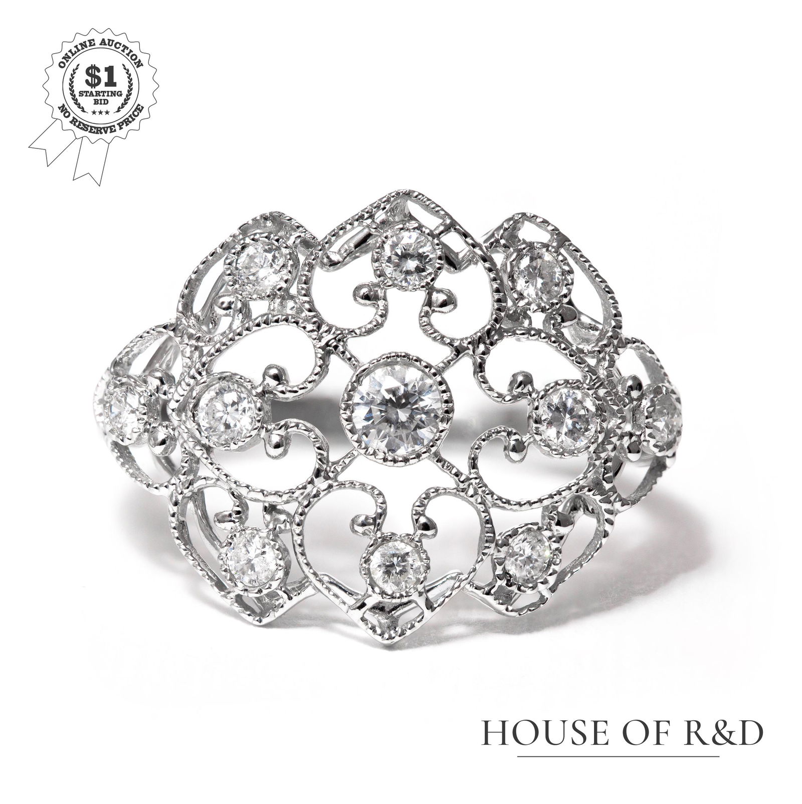 18k White Gold - 1.02tcw - Diamond Ring (1 of 6)