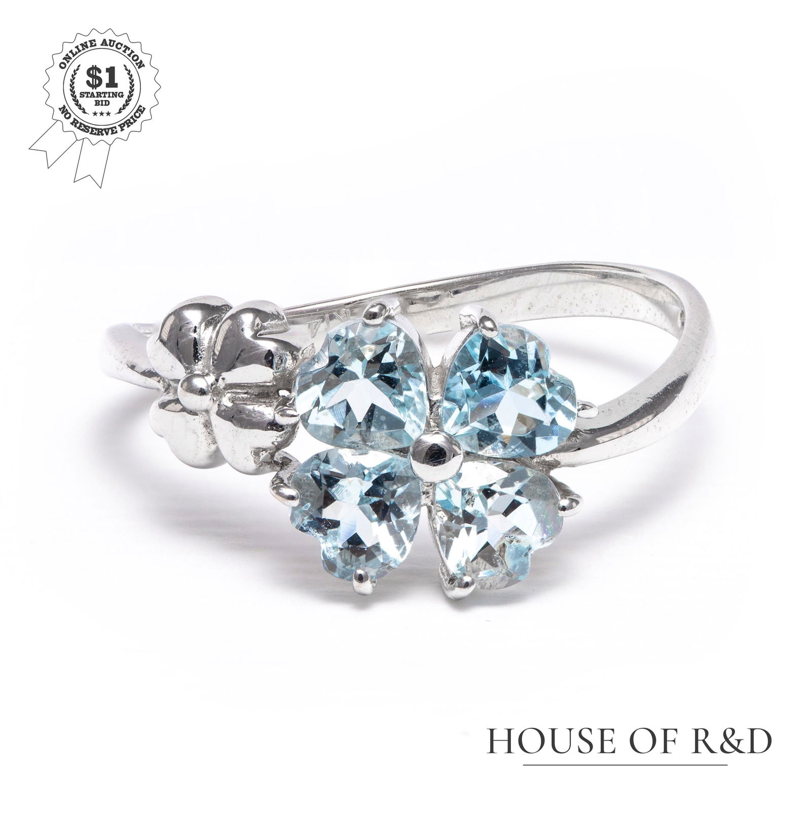 14k White Gold - 0.80tcw - Aquamarine Ring (1 of 6)